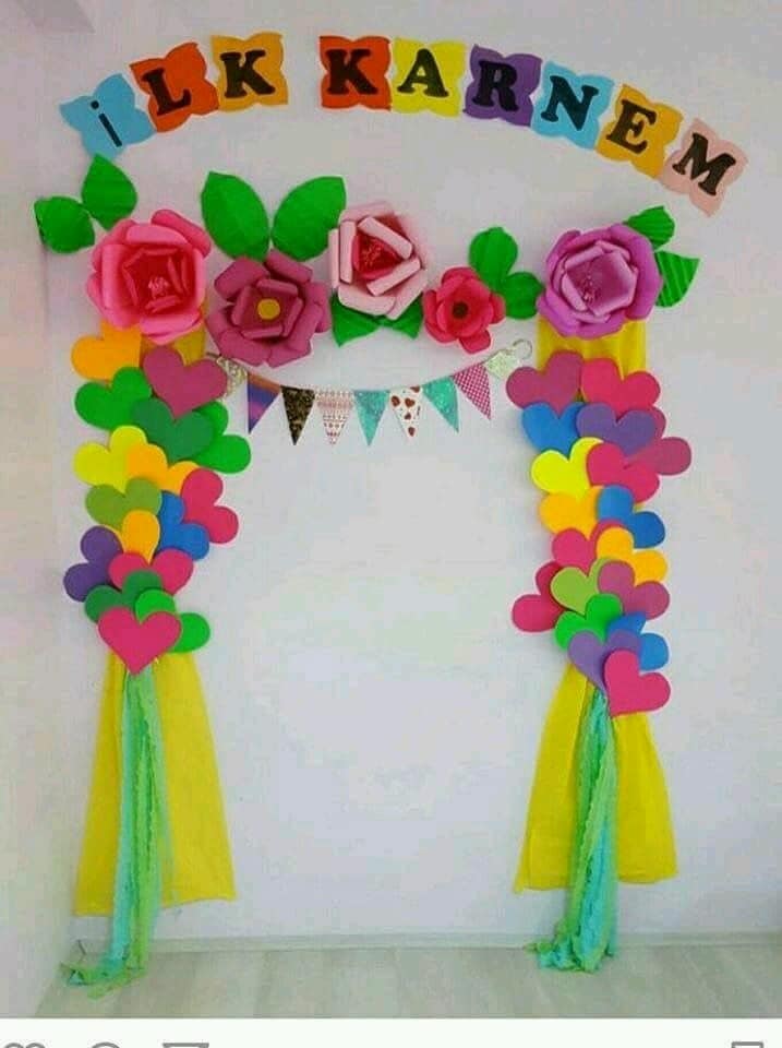 أفكار بالورق لتزيين الفصول وخافض اللسان للحضانات مجلة لمسة الفنية ديكورات